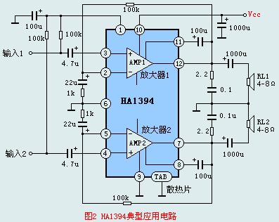 HA1394典型應(yīng)用電路1