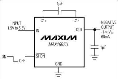 MAX1697:典型工作電路