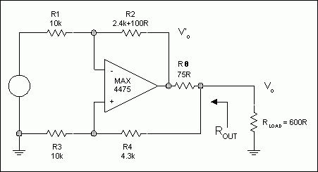 圖4. 例1 (為簡單起見，沒有標出電源去耦)