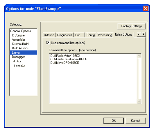 Figure 1. A MAXQ2000 project example uses three ROM functions.