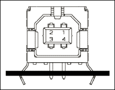 圖1. USB B型連接器內部結構