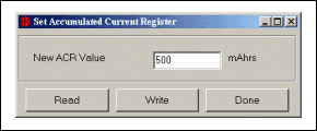 Figure 5.  Set accumulated current register.