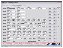 圖13. 上圖表明正確設置了MAX9257串行器。Deserializer MAX9258屏幕應該和該屏幕顯示相似，這樣，系統才能在照相或I2C模式下正常工作。