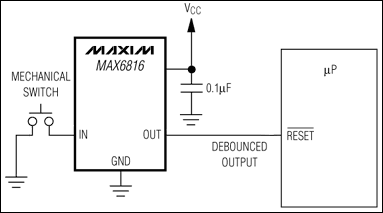 MAX6816、MAX6817、MAX6818：典型工作電路