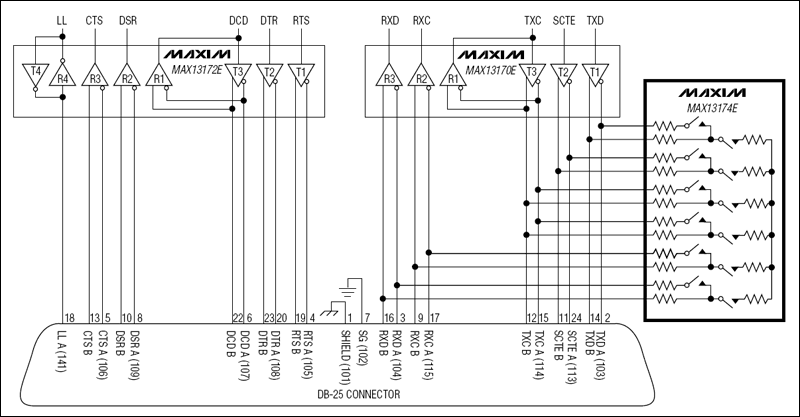 MAX13174E: Typical Operating Circuit