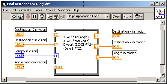 坐標(biāo)轉(zhuǎn)換的LabVIEW代碼 