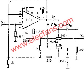 FC3集成電路作音調控制的應用  m.1cnz.cn