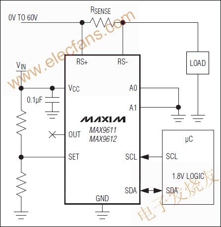 MAX9611/MAX9612電流檢測放大器 m.1cnz.cn