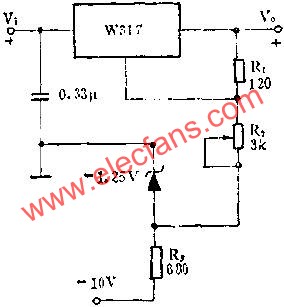 0~30V可調輸出電壓應用線路圖  m.1cnz.cn