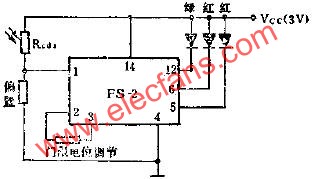 FS-2電測光集成電路的應用電路圖  m.1cnz.cn