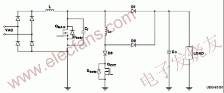 具有ZVT功率級(jí)的升壓轉(zhuǎn)換器 m.1cnz.cn