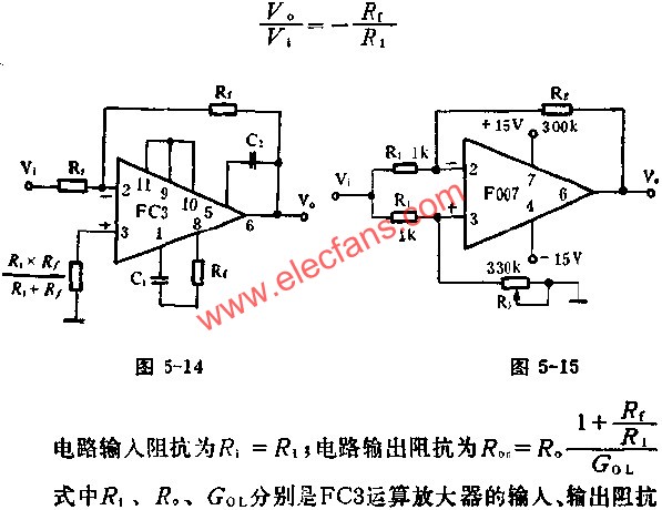 倒相比例放大器電路圖  m.1cnz.cn