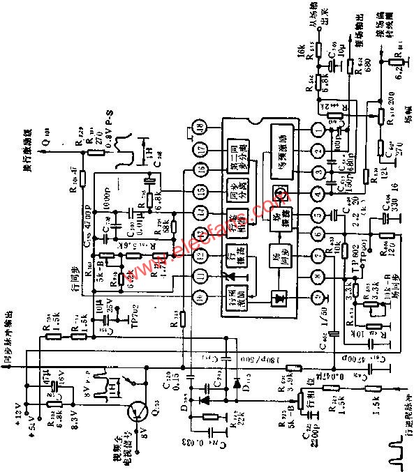 LH11235行場掃描電路的應用電路圖  m.1cnz.cn