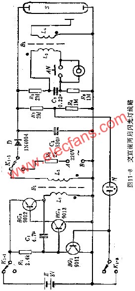 交直流兩用閃光燈電路  m.1cnz.cn