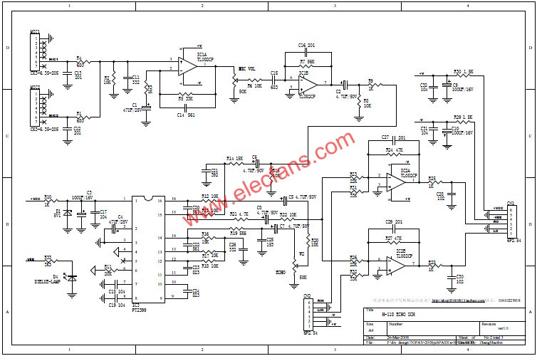 KALAOKE電路原理  m.1cnz.cn