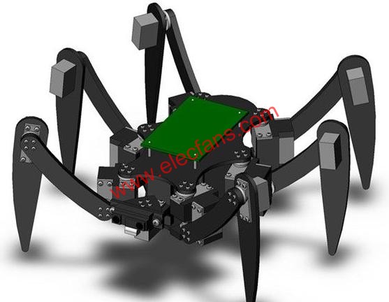 DIY的六足機器昆蟲   m.1cnz.cn