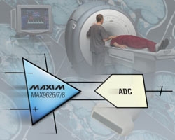 MAX9626, MAX9627, MAX9628 ADC驅動器可有效消除寄生效應，提高帶寬性能