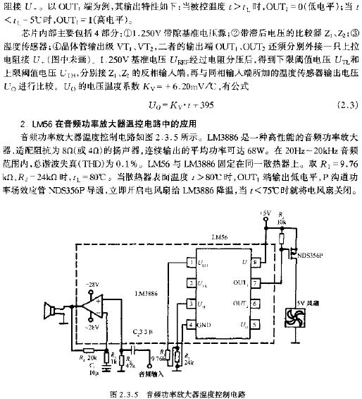 音頻功率放大器溫度控制電路