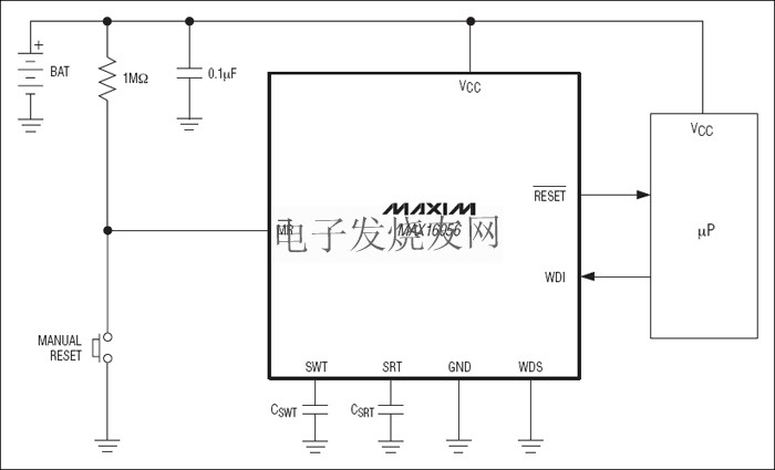 MAX16056-MAX16059超低電流125nA 微處理器(μP)監控電路 m.1cnz.cn