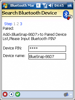 Windows Mobile pairing procedure