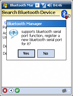 Windows Mobile pairing procedure