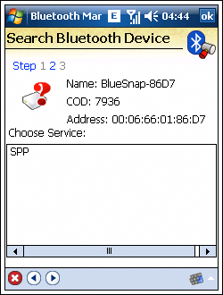 Windows Mobile pairing procedure