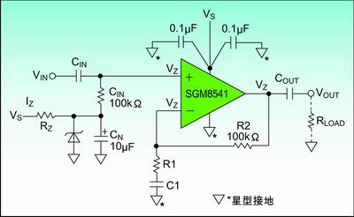 圖3：齊納二級管偏置電路。