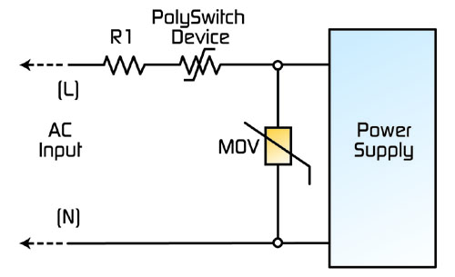 圖3：開關模式電源的典型電路保護設計