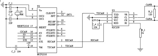 CAN總線通信電路