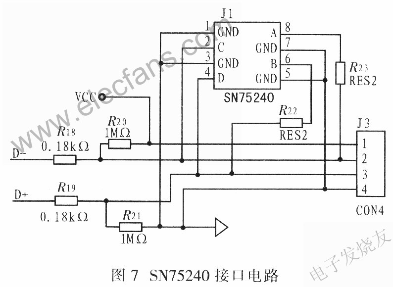 SN75240接口電路 m.1cnz.cn