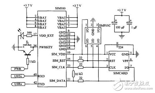 圖8 GSM通信電路原理圖