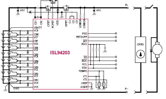 【intersil】電池保護、監控與平衡解決方案