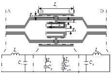 具有T枝節(jié)的開環(huán)諧振結(jié)構(gòu)