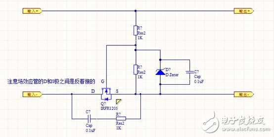 總結：關于直流電防接反電路