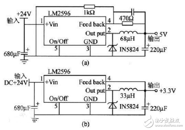 LM2596穩(wěn)壓電路和穩(wěn)壓模塊電路