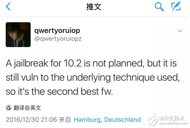 暫無發布iOS10.2越獄計劃，不想用iOS10.2的可以等等iOS10.3發布