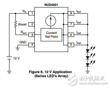 大電流led驅動器NUD4001DR2