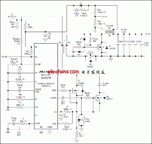 MAX5974A,MAX5974B,MAX5974C,MAX5974D