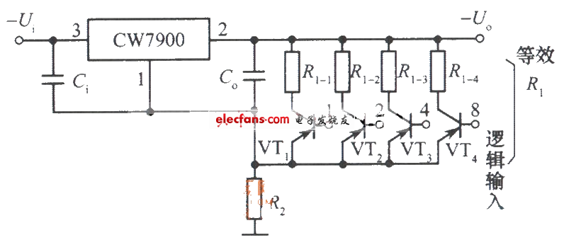 數(shù)字控制集成穩(wěn)壓電源電路原理圖