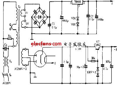 低噪聲電子管前級電源原理圖