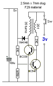 簡(jiǎn)易3V轉(zhuǎn)5V電源電路圖