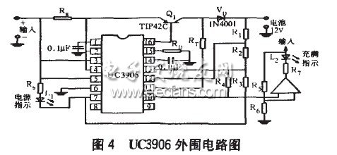 UC3906的外圍充電電路