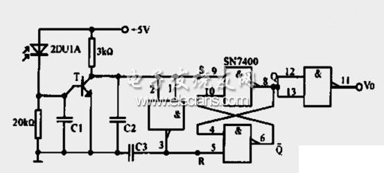 光電二極管脈沖錄入原理電路