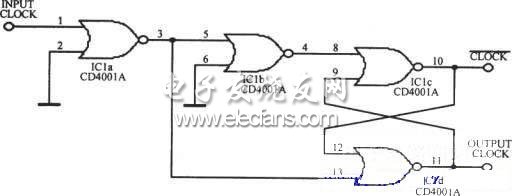 時(shí)鐘脈沖邊沿整形電路圖