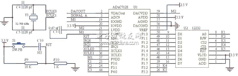 ADuC7128 控制電路