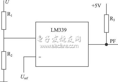 LM339電壓比較器構(gòu)成的欠壓保護(hù)電路