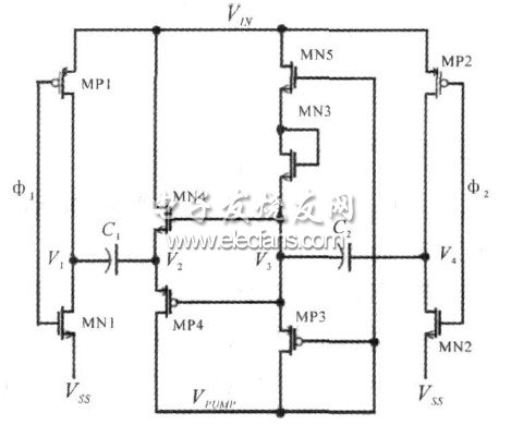 圖3 改進(jìn)后的電荷泵