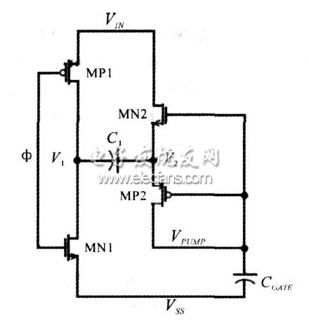 圖2 自舉電荷泵原理圖