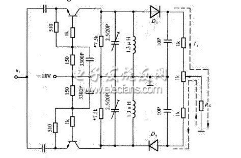 雙失諧回路鑒頻器實(shí)用電路原理圖