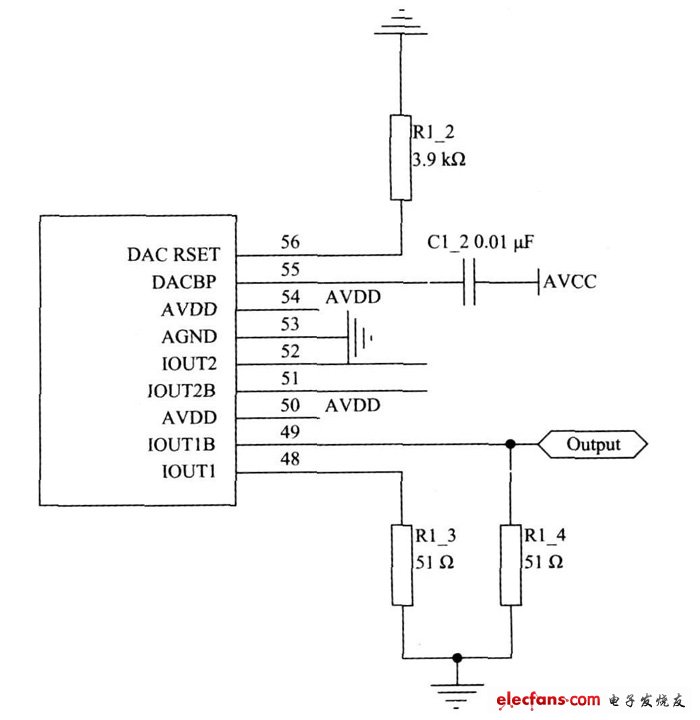 AD9854構成的信號發生電路圖